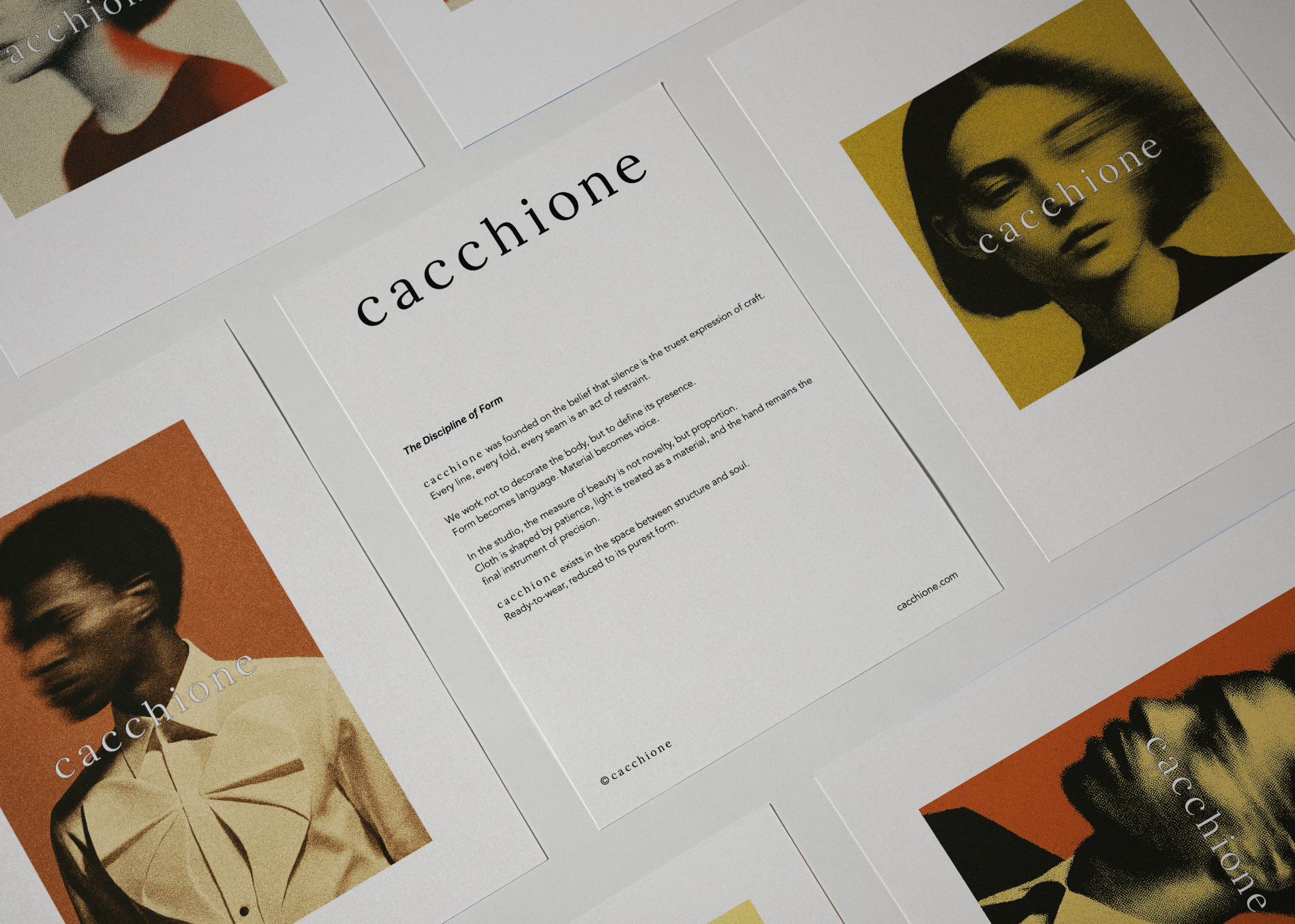 forenza studios, cacchione, campaign, fashion, logo, design, layout, presentation, lookbook