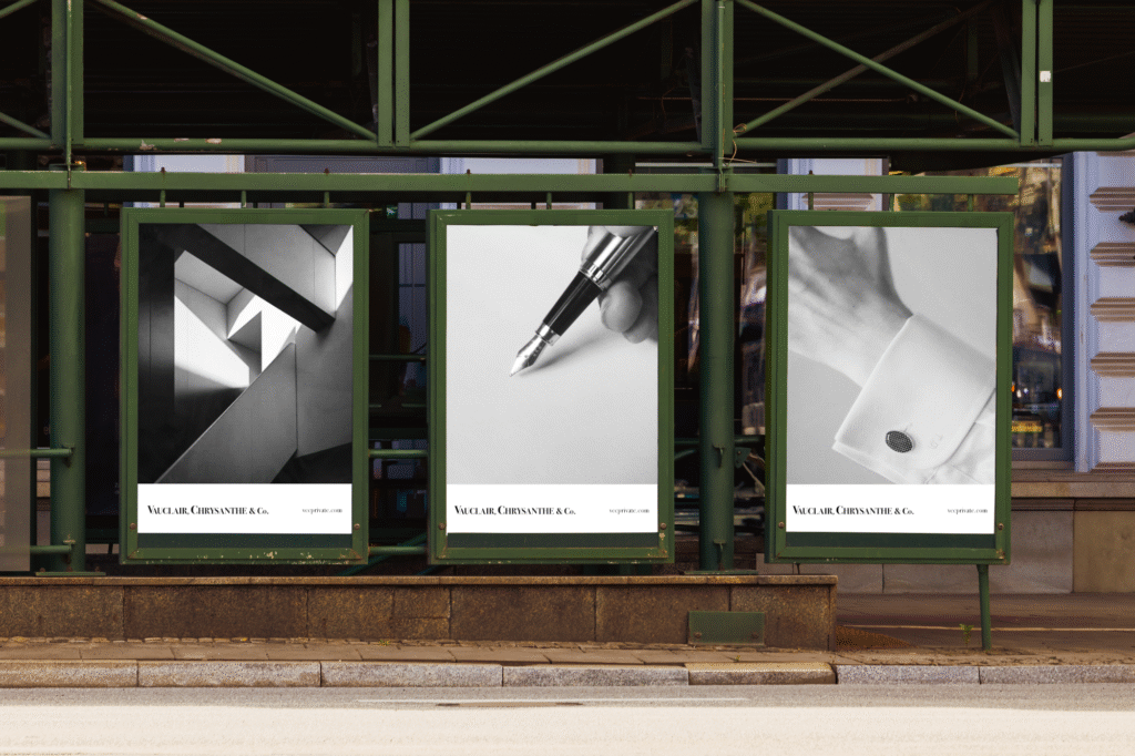 forenza studios, vauclair chrysanthe and co., campaign, banking, finance, logo, design, layout