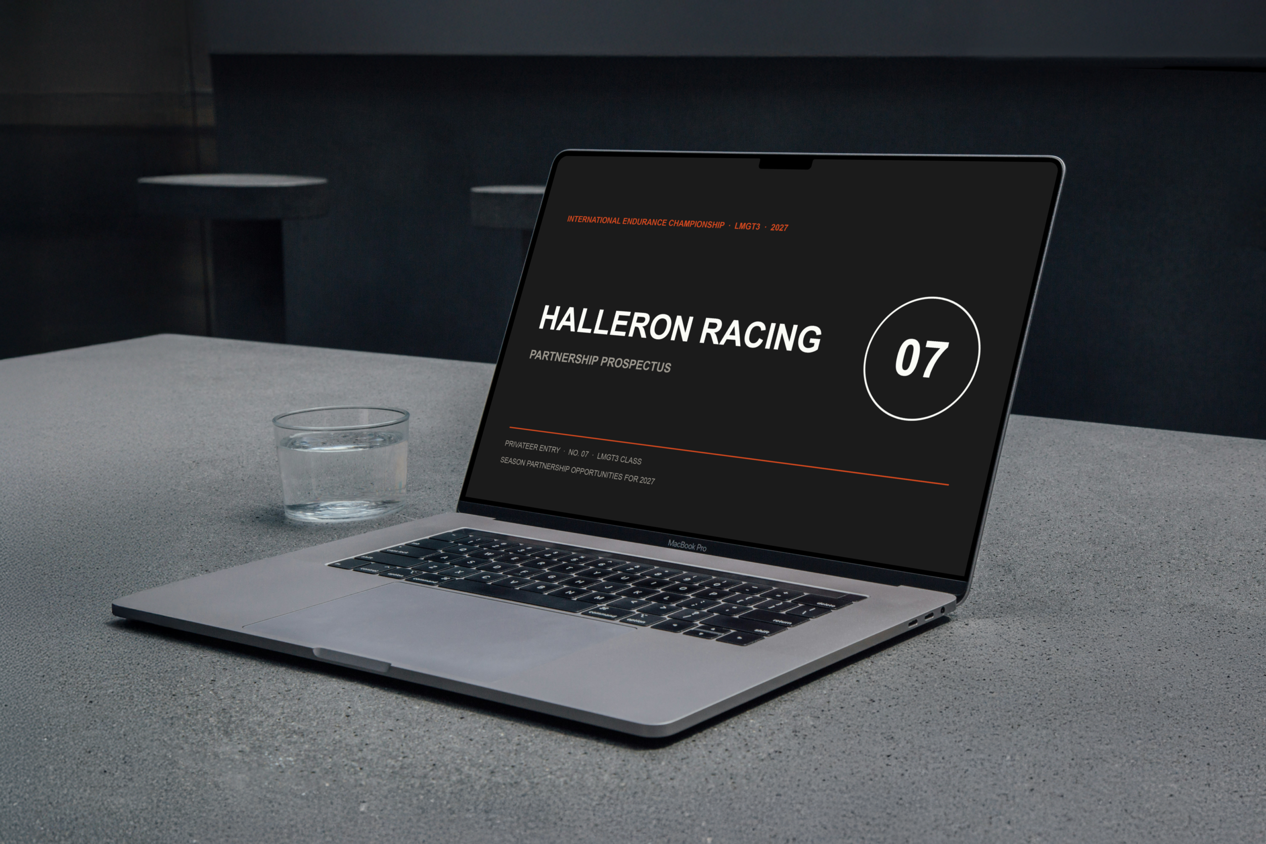 forenza studios, halleron racing, campaign, beauty, business, stationery, design, layout, presentation design